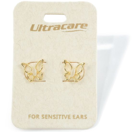 Picture of 021 Ultracare - Pearl Butterfly Stud